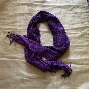 emo punk black and purple scarf